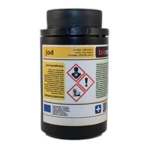 Jod Krystaliczny Czda 50G Lugola — CAS 7553-56-2 — I2 — odczynnik chemiczny
