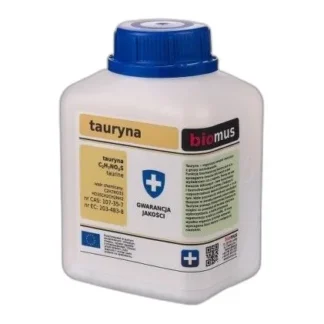 Tauryna 100% Czysta Bez Domieszek 250G — CAS 107-35-7 — C2H7NO3S — odczynnik chemiczny