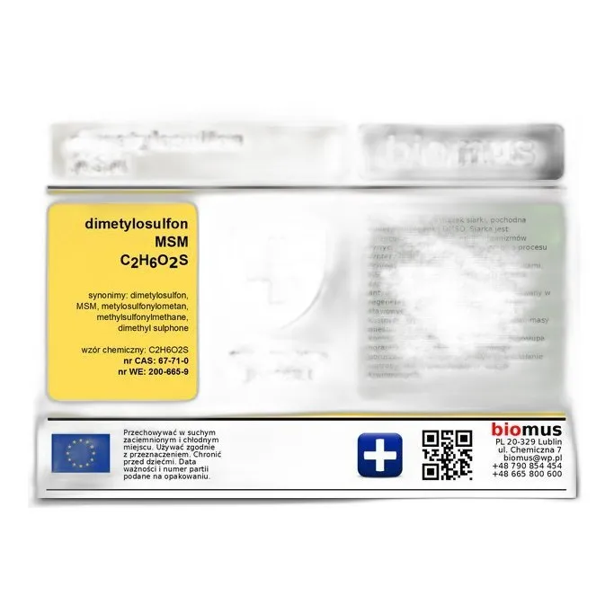 Dimetylosulfon Msm 500G — CAS 67-71-0 — C2H6O2S — odczynnik chemiczny
