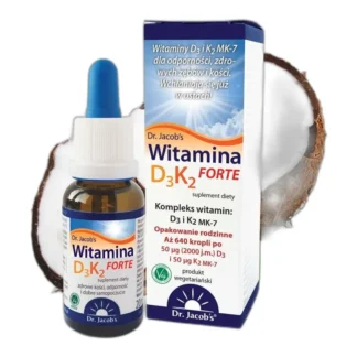 Dr. Jacobs Witamina D3K2 Forte 2000 J.M. Krople — CAS 67-97-0 — C27H44O — odczynnik chemiczny