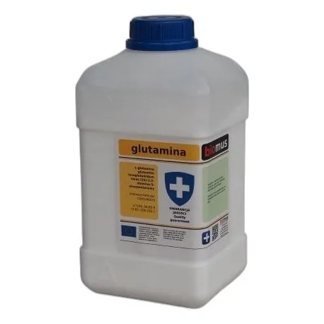 Glutamina L-Glutamine Czysta 1Kg 1000G — CAS 56-85-9 — C5H10N2O3 — odczynnik chemiczny