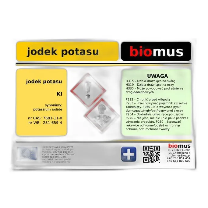 Jodek Potasu — CAS 7681-11-0 — IK — odczynnik chemiczny
