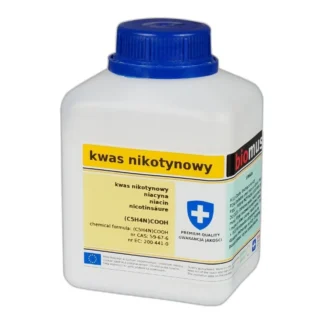 Kwas Nikotynowy Niacyna Niacin 250G — CAS 59-67-6 — C6H5NO2 — odczynnik chemiczny