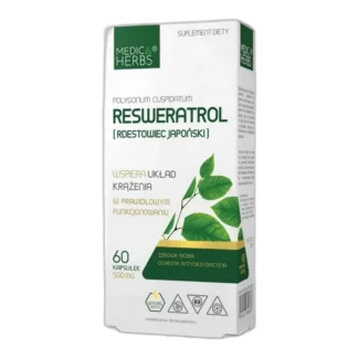 Medica Herbs Resweratrol Rdestowiec Japoński 500Mg — CAS 501-36-0 — C14H12O3 — odczynnik chemiczny