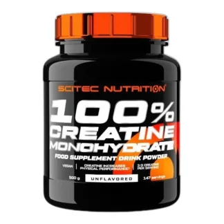 Scitec Nutrition 100% Creatine Monohydrate Kreatyn — CAS 57-00-1 — C4H9N3O2 — odczynnik chemiczny