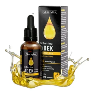 Skoczylas Adek Witamina A D3 E K2 Mk-7 Krople 30Ml — CAS 68-26-8 — C20H30O — odczynnik chemiczny