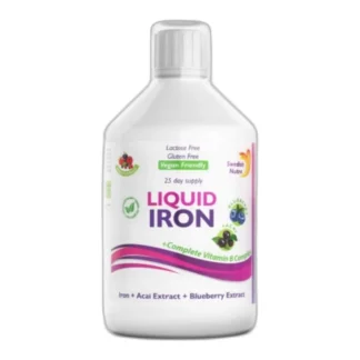 Swedish Nutra Żelazo W Płynie Liquid Iron 500Ml Sm — CAS 299-29-6 — C12H22FeO14 — odczynnik chemiczny