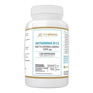 Witamina B12 Metylokobolamina 1000Μg 120Kaps Wegan — CAS 13422-55-4 — C63H91CoN13O14P — odczynnik chemiczny