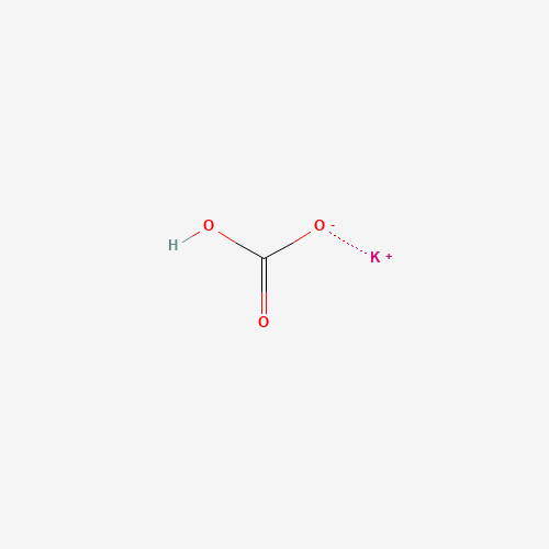 Szkielet 2D Wodorowęglan potasu 1000 g, CAS 298-14-6, wzór CHKO3
